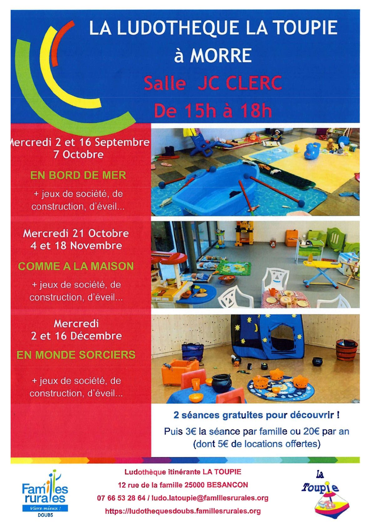 Ludothèque de septembre à décembre